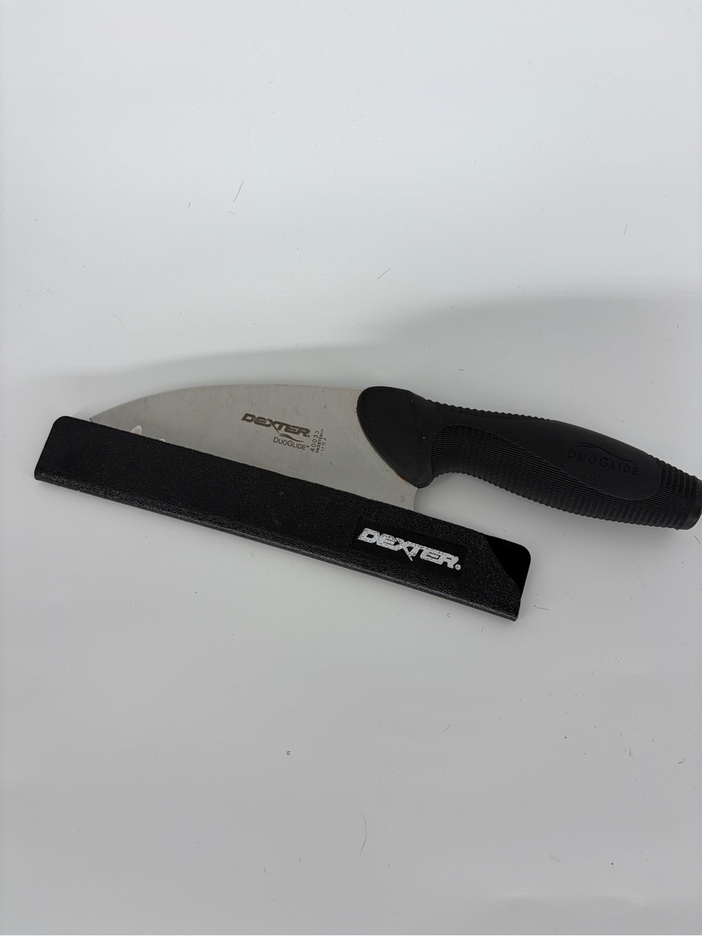Dexter DuoGlide 40033 Hook All-Purpose Chefs Knife Black Sheath 8” Made in USA